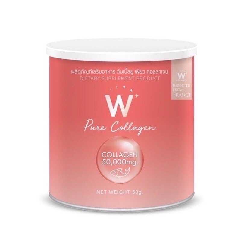 W Pure Collegen ดับเบิ้ลยู เพียว คอลลาเจน แบบกระปุก 50g. 