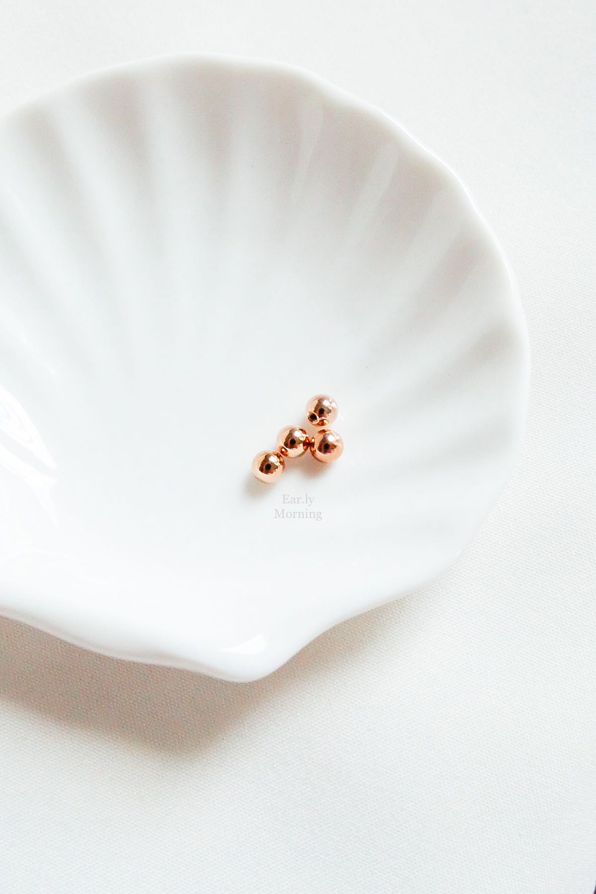 แป้นกลม(Ball)-Rosegold color ต่อ 1 ชิ้น