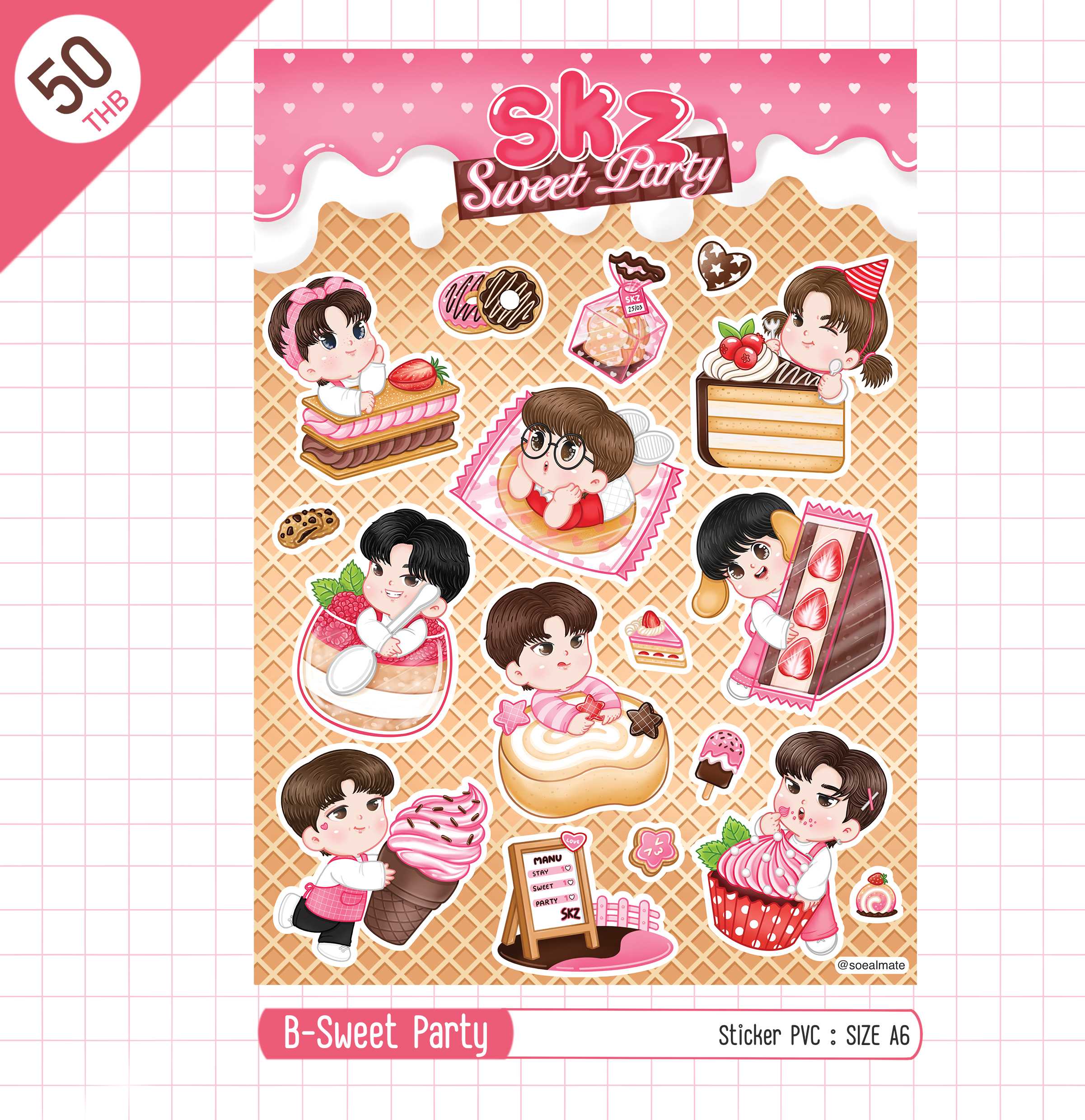 Sticker :  B-Sweet Party
