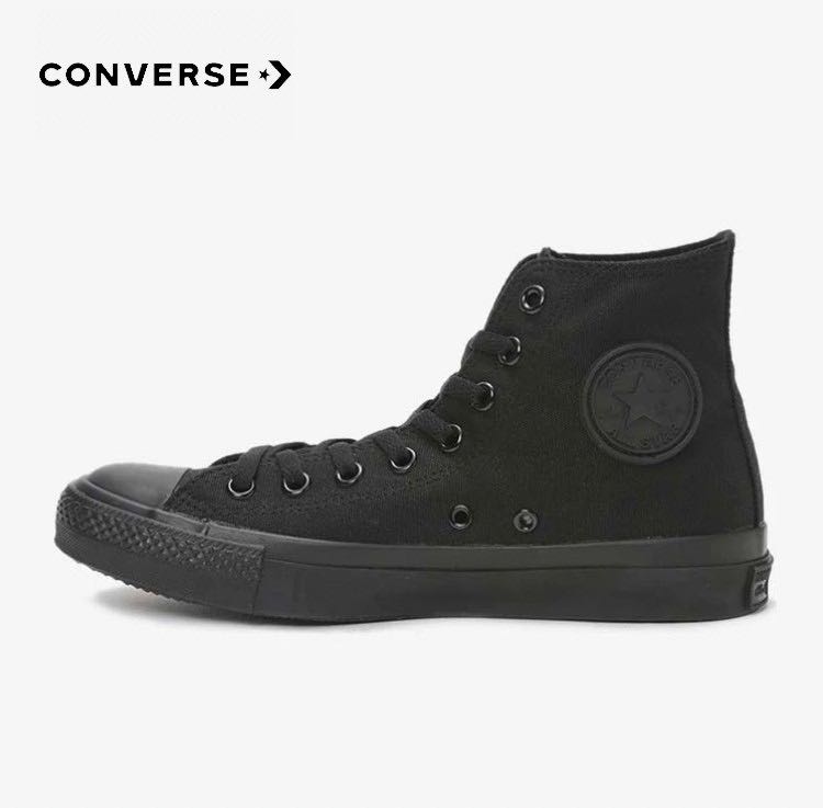 CONVERSE ALL STAR CLASSIC HI BLACKBLACK  ผ้า