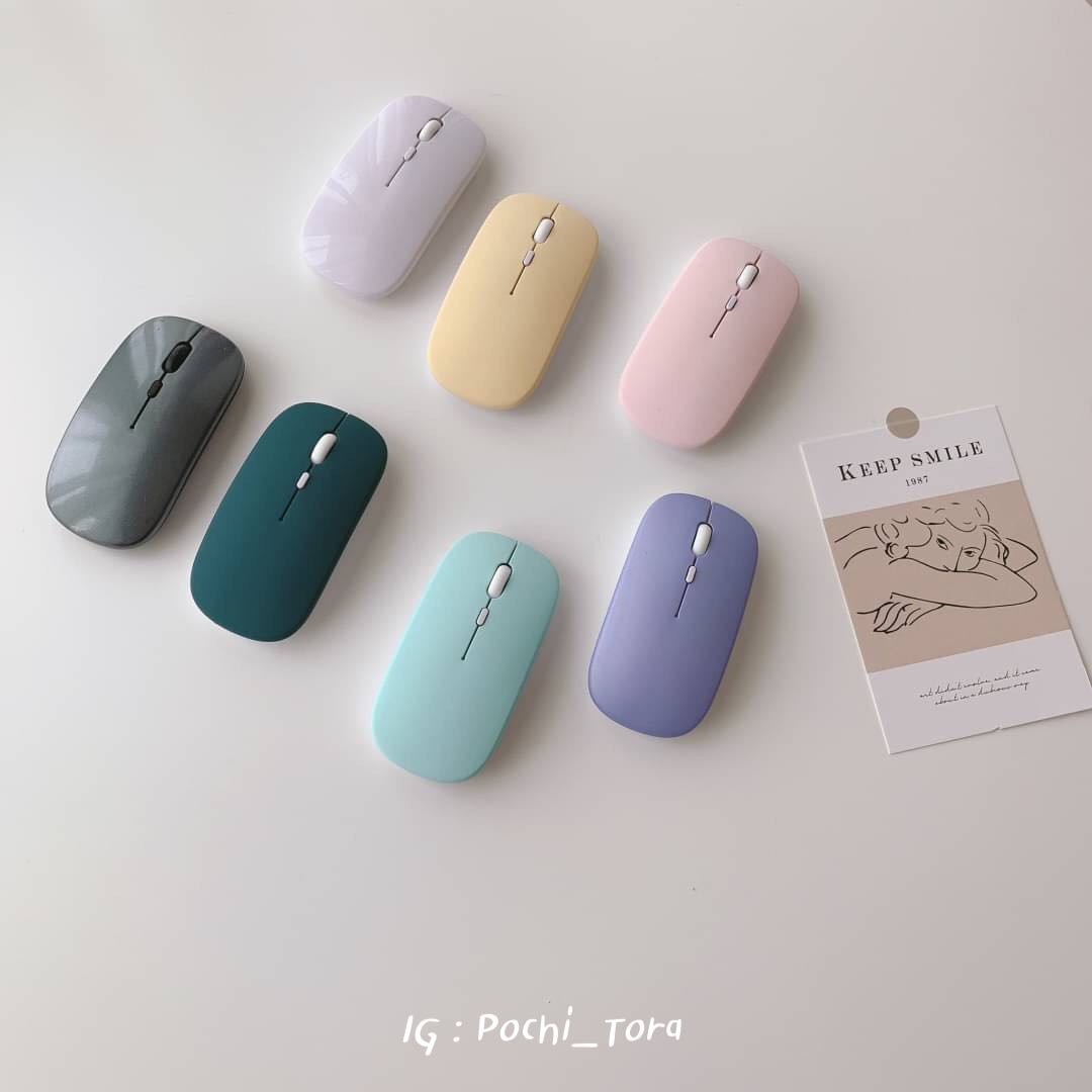 เมาส์ไร้สาย Wireless mouse แบบมินิมอล