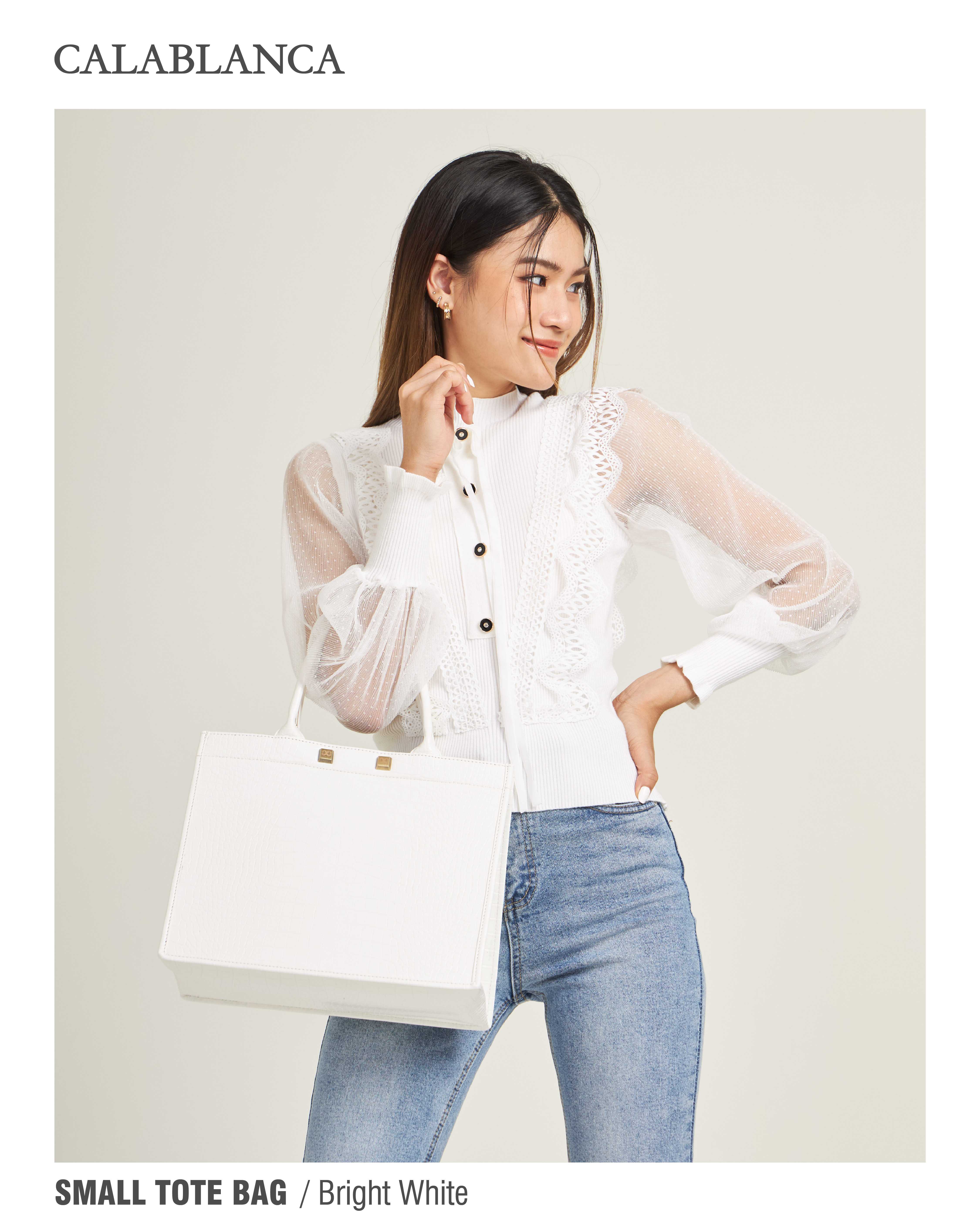 SMALL TOTE BAG - Bright White 