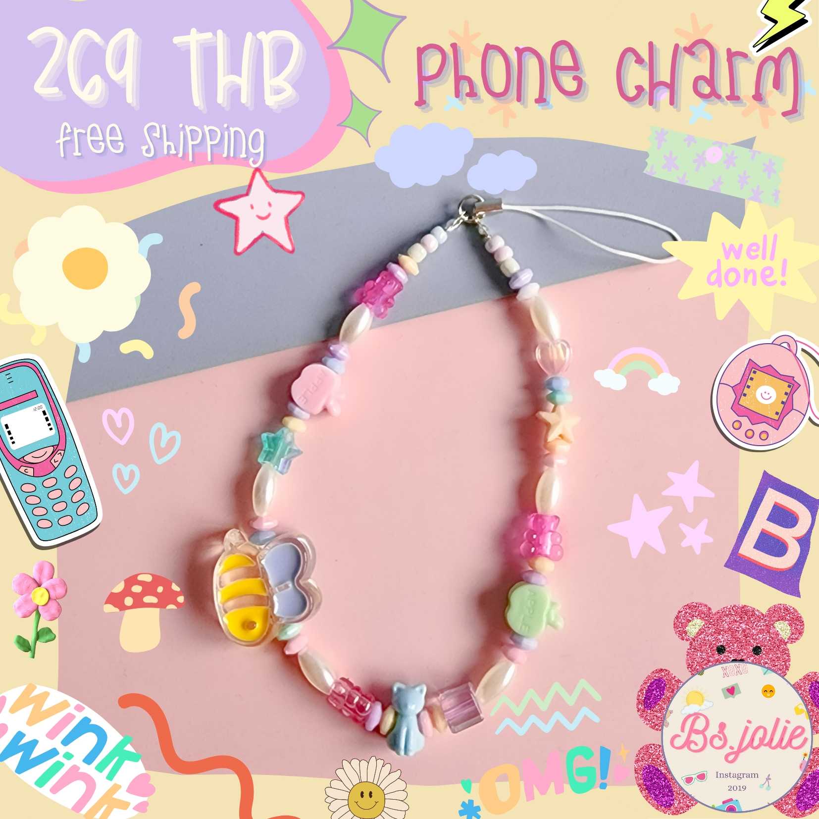 Phone charm น้องผึ้ง