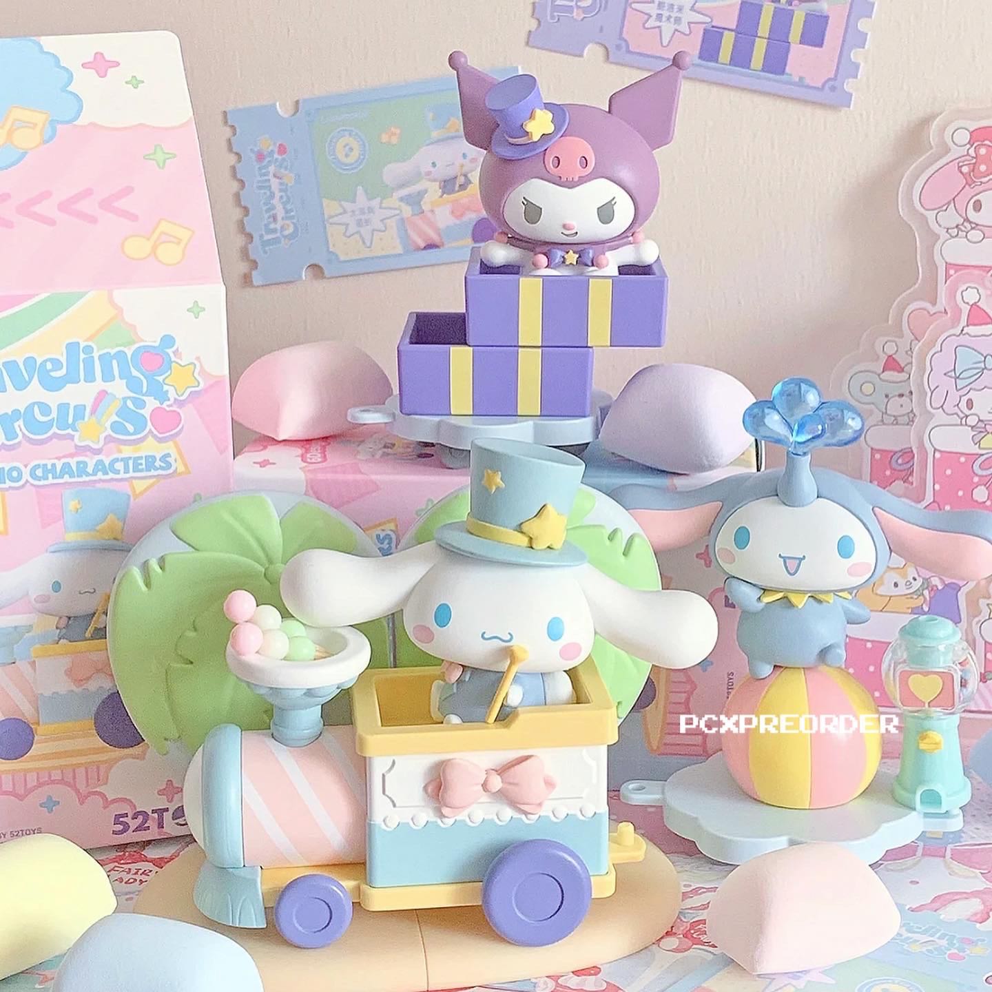 [Pre] กล่องสุ่มโมเดล sanrio คอลเลคชั่น Traveling circus