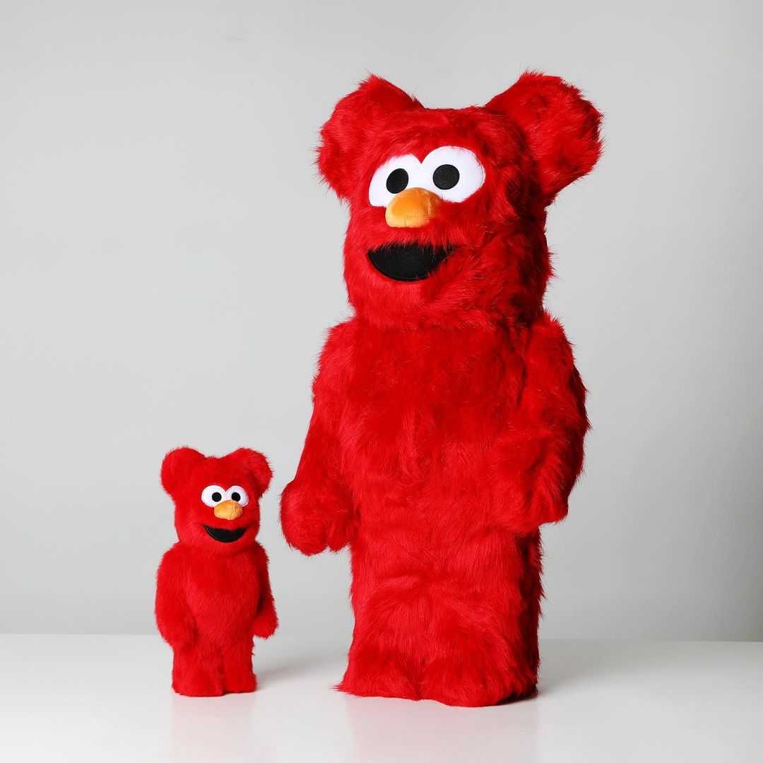Be@rbrick Sesame Street Elmo costume 2.0 400% , 1000%