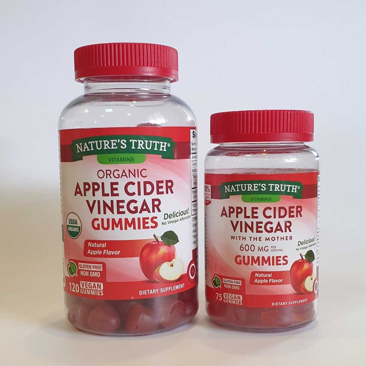 แอปเปิ้ลไซเดอร์กัมมี่  Nature's Truth Organic Apple Cider Vinegar gummies , นำเข้าอเมริกา