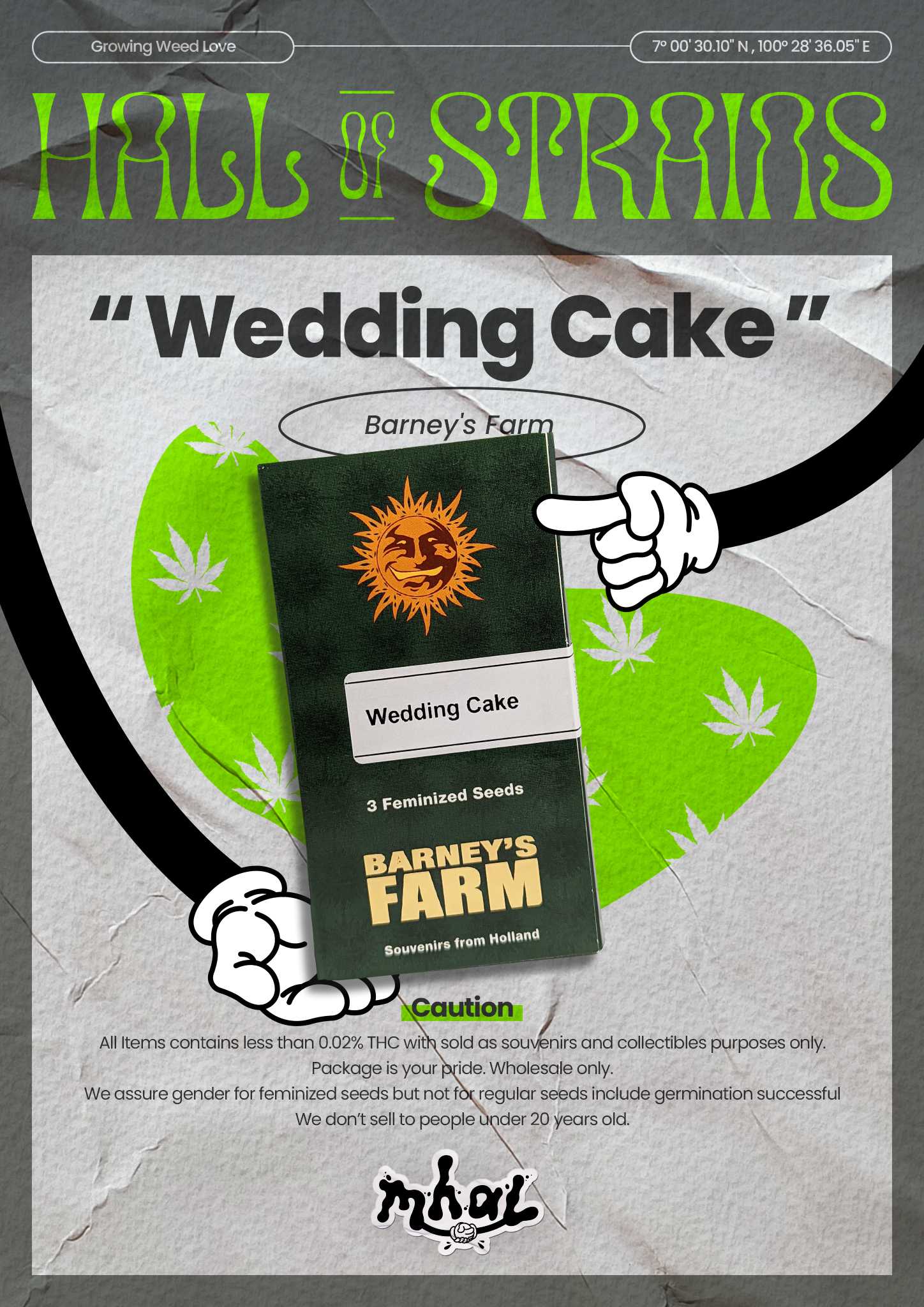 Wedding Cake (FEM) - 3 SEEDS