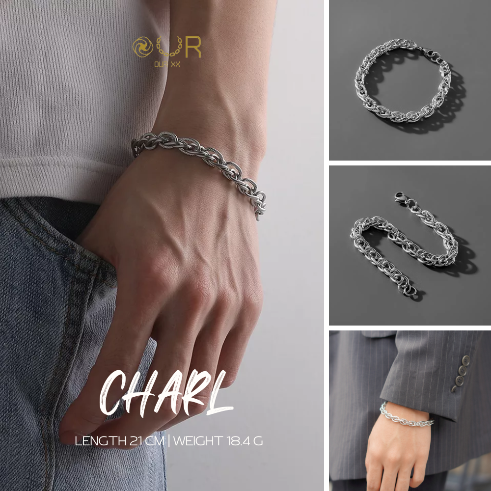 Our  Wrist | Charl สร้อยข้อมือปรับความยาวได้ วัสดุไทเทเนียมเกรดเครื่องมือแพทย์