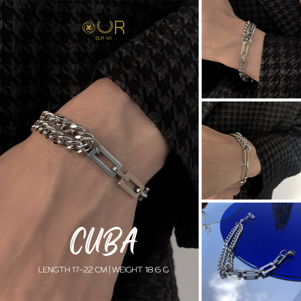 Our Wrist | Cuba สร้อยข้อมือปรับความยาวได้ วัสดุไทเทเนียมเกรดเครื่องมือแพทย์
