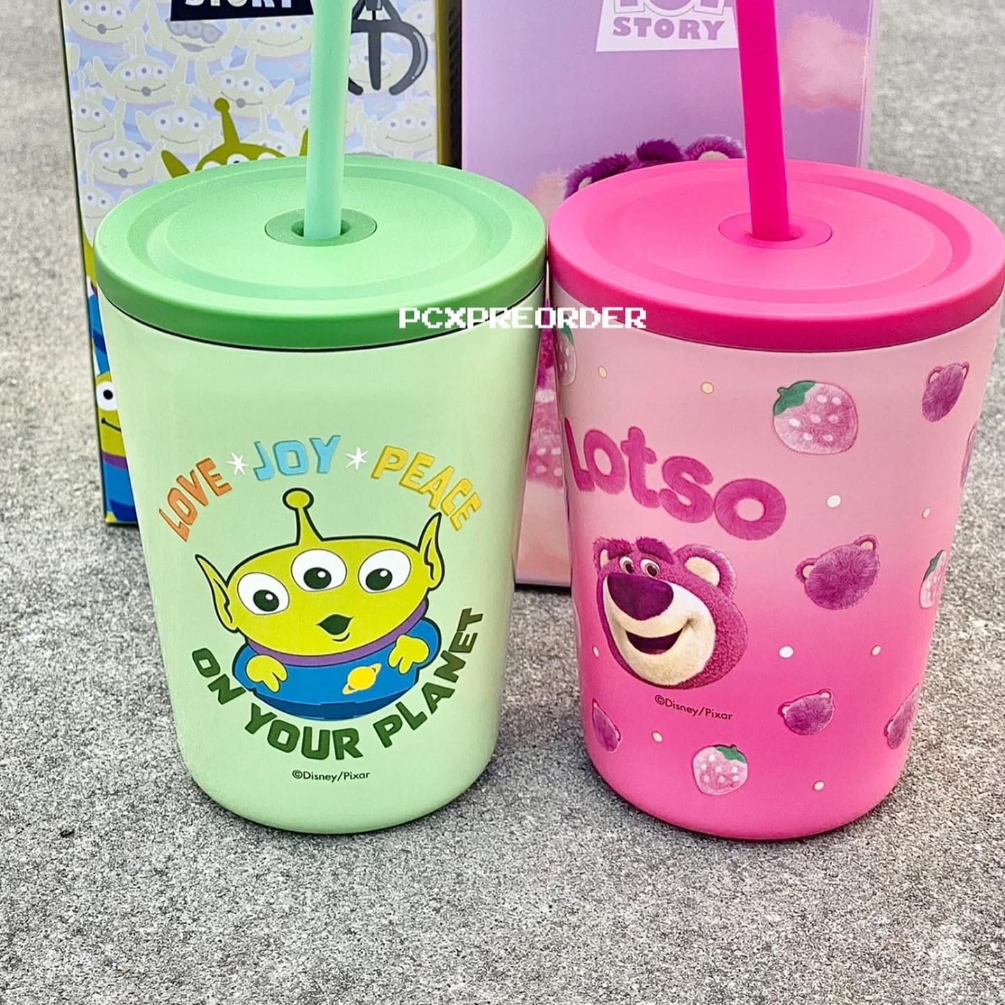 [Pre] แก้วเก็บความเย็นกรีนแมน/ล็อตโซ toystory 