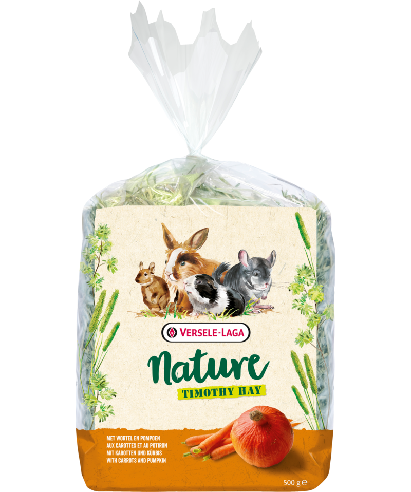 Nature Timothy Hay Carrot & Pumpkin 500g.