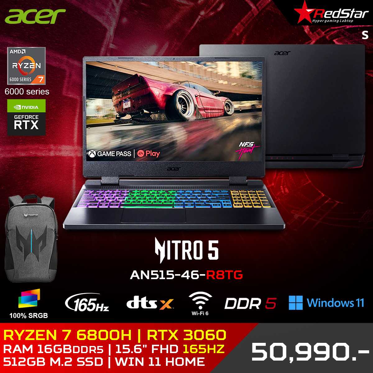 ACER Notebook NITRO 5 AN515-46-R8TG
