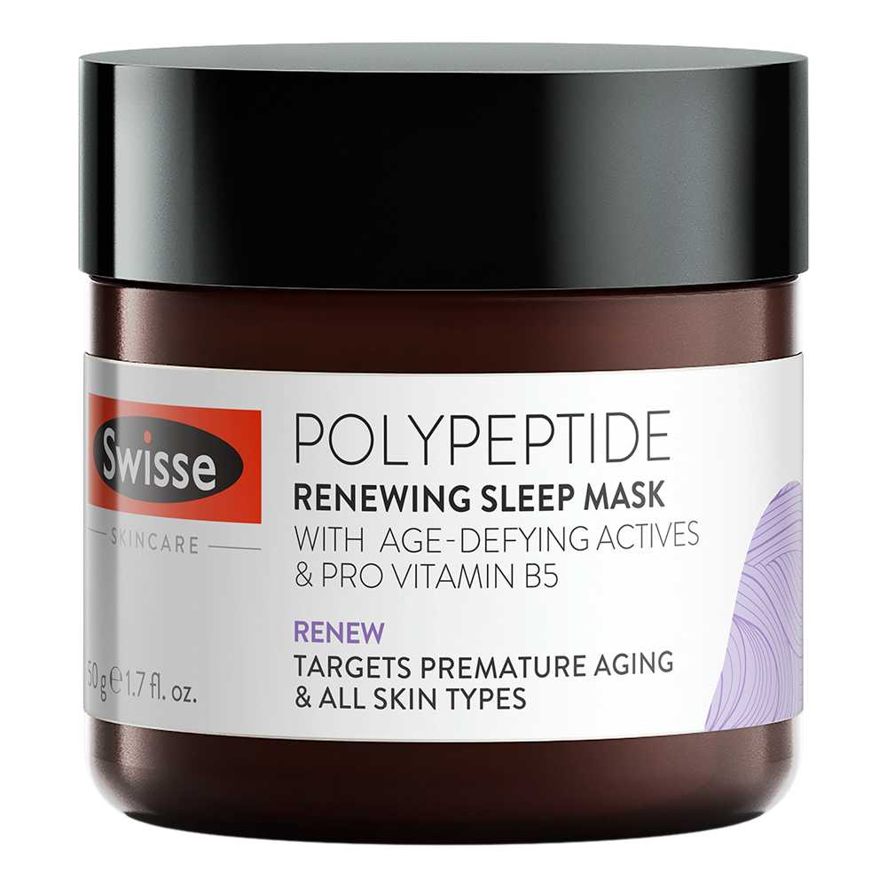 Swisse Polypeptide Renewing Sleep Mask - มาส์กเพื่อผิวแห้งกร้าน ช่วยให้ผิวอุ่มน้ำ ชุ่มชื่น อ่อนเยาว์
