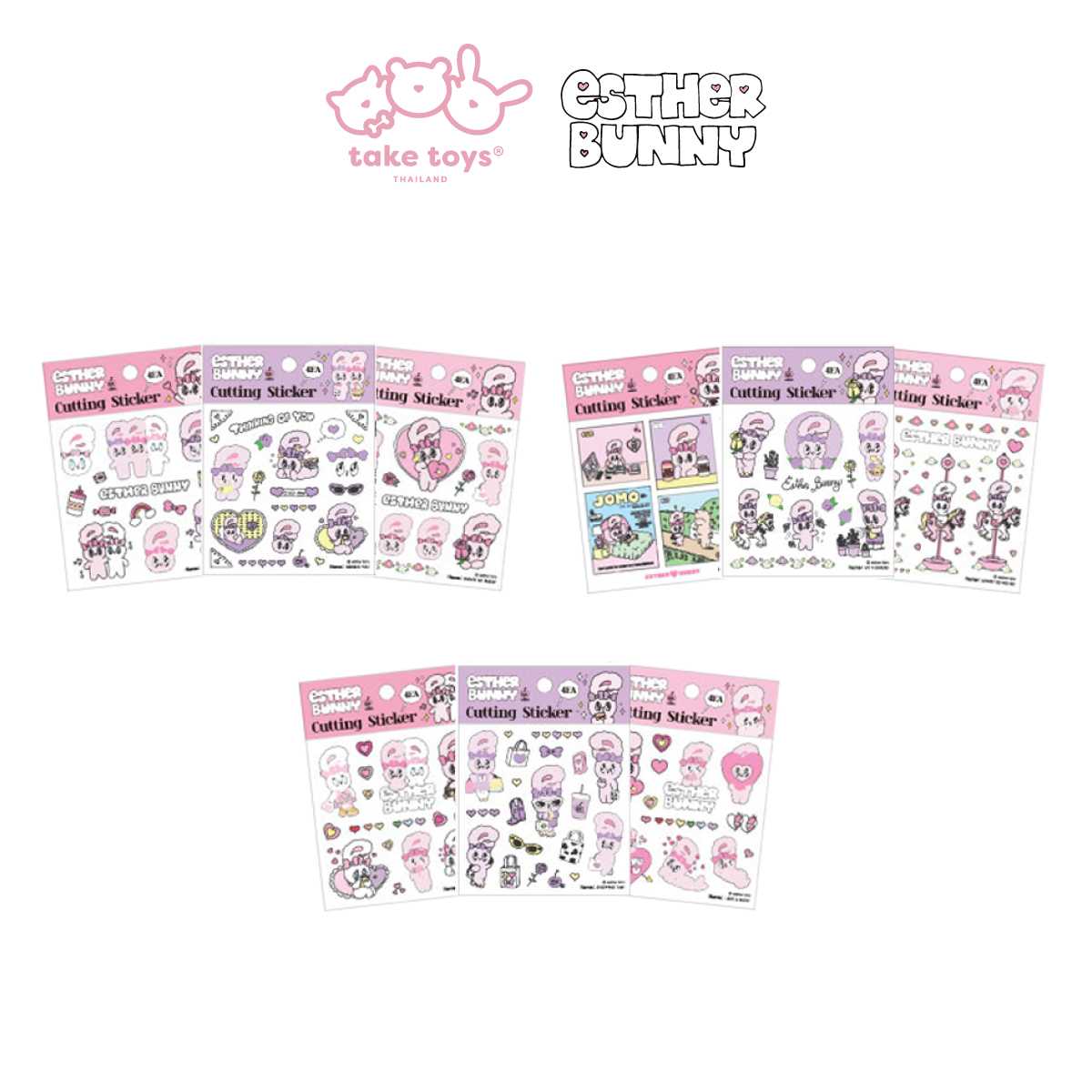 Esther Bunny Cutting Sticker