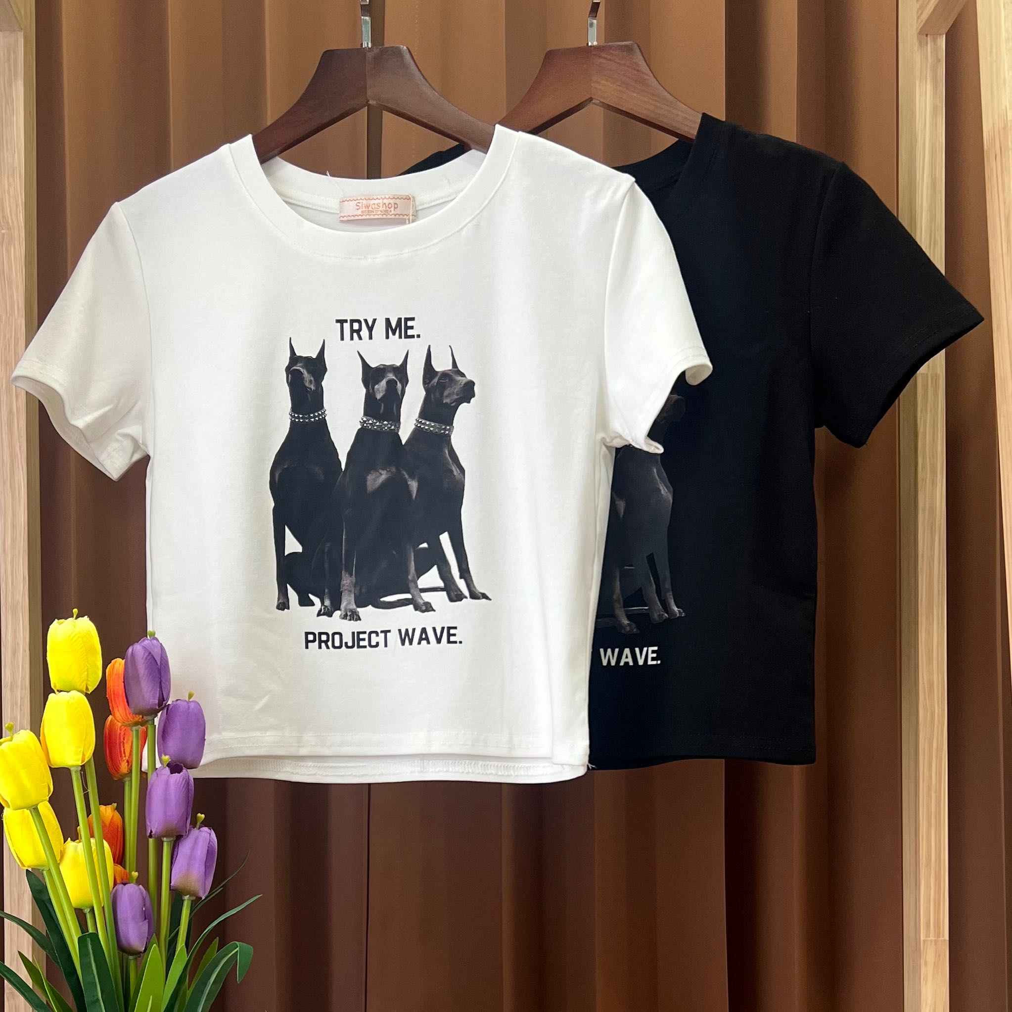 เสื้อยืดครอป siwashop
