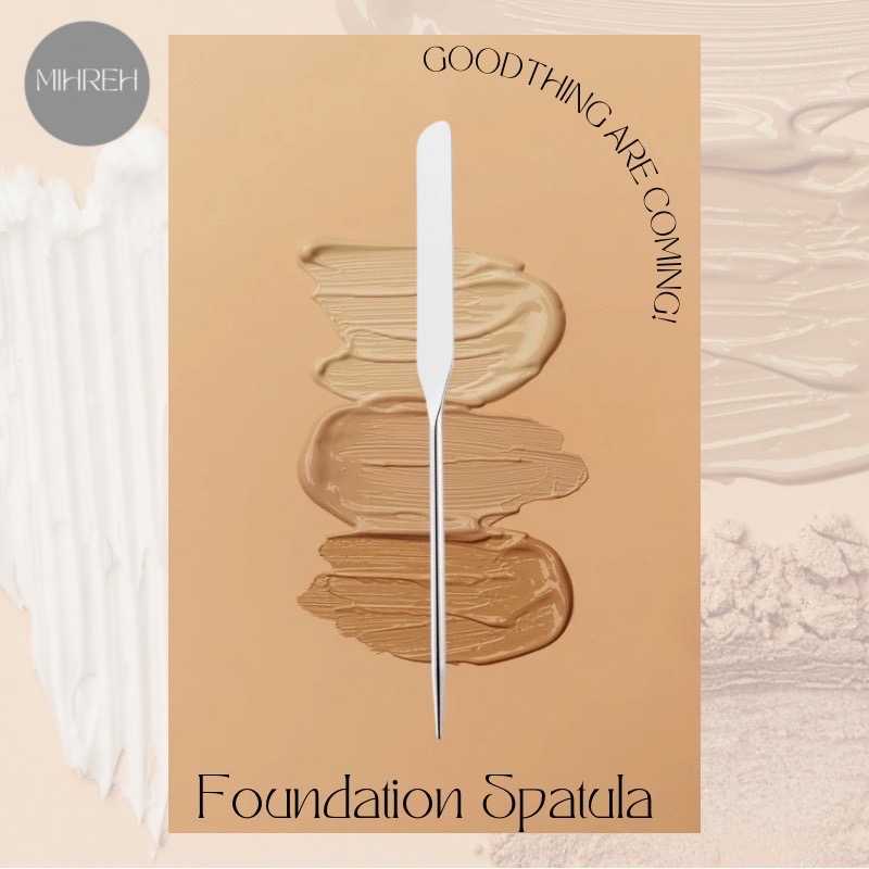 [2028](พร้อมส่ง) foundation spatula ไม้พายลงรองพื้น นวัตกรรมใหม่แบบช่างแต่งหน้าเกาหลี