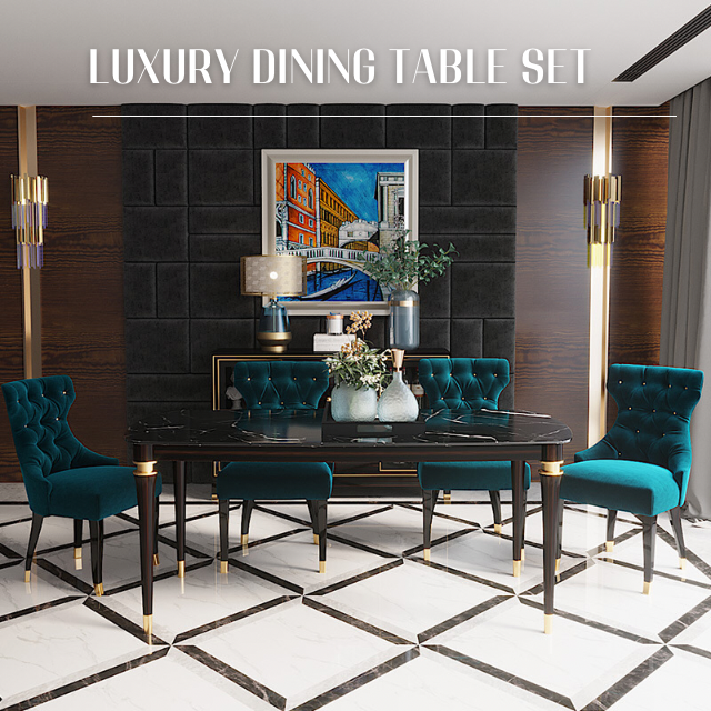 DINING TABLE - Luxury Dining Table Set