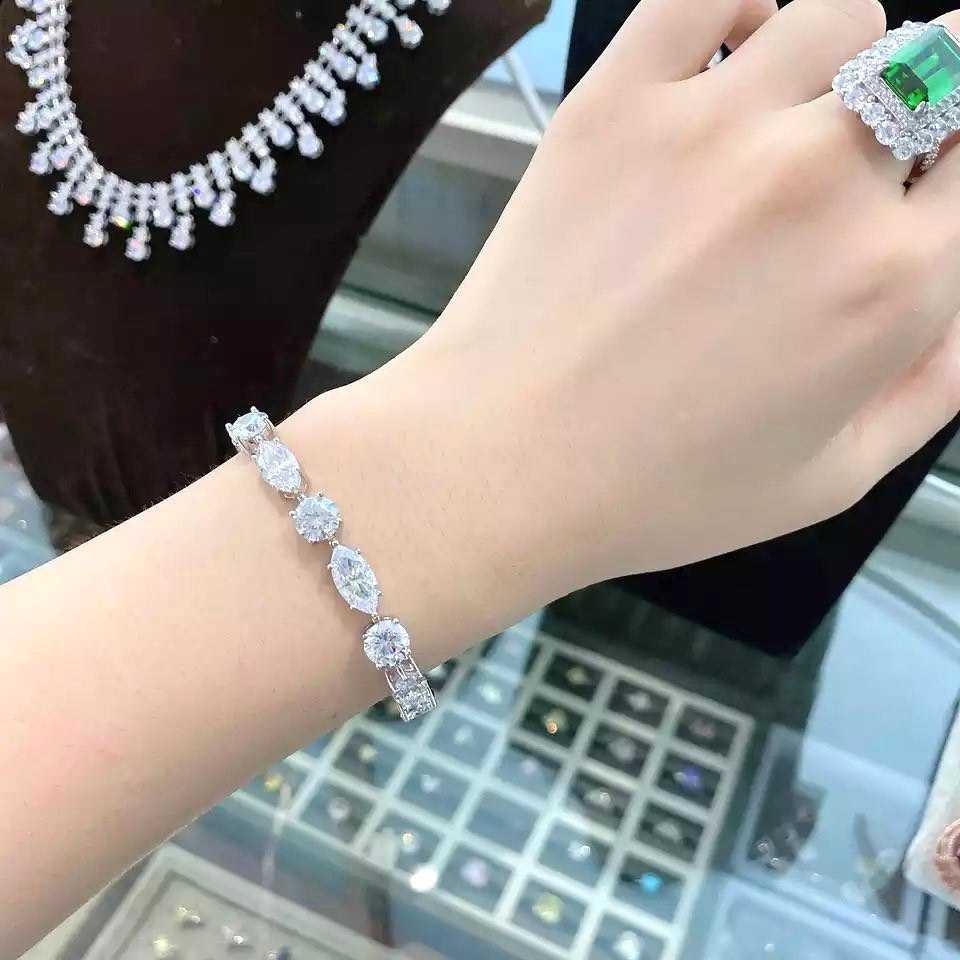 Multi-fancy diamond bracelet