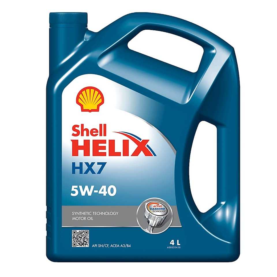 น้ำมันเครื่อง Shell Helix HX7 เบนซิน  5W-40 4L(4)