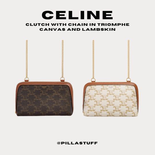 แท้100%🔥 Celine clutch with chain