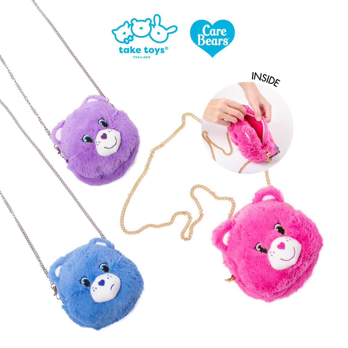 กระเป๋าสะพายข้างแคร์แบร์ (Care Bears Chain Crossbody Bag)