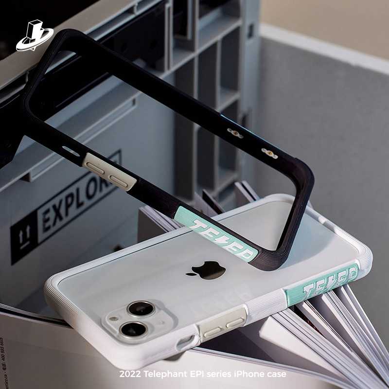 Telephant-Forest Blue. iPhone 14 Pro Max Case.