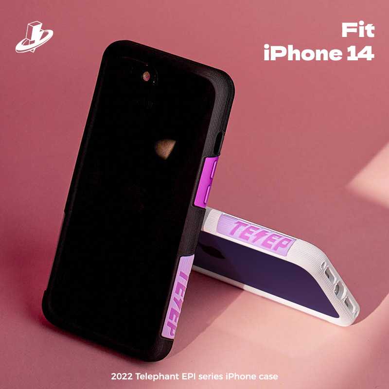 Telephant-Purple. iPhone 14 Pro Max Case.