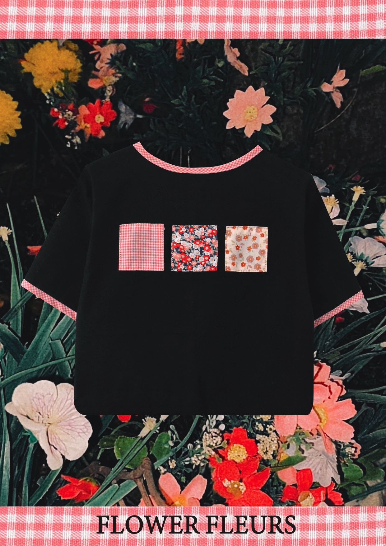 03 FLOWER FLEURS (SOFT PINK) / (ล็อตใหม่) ปรับส่วนโค้งชายเสื้อ