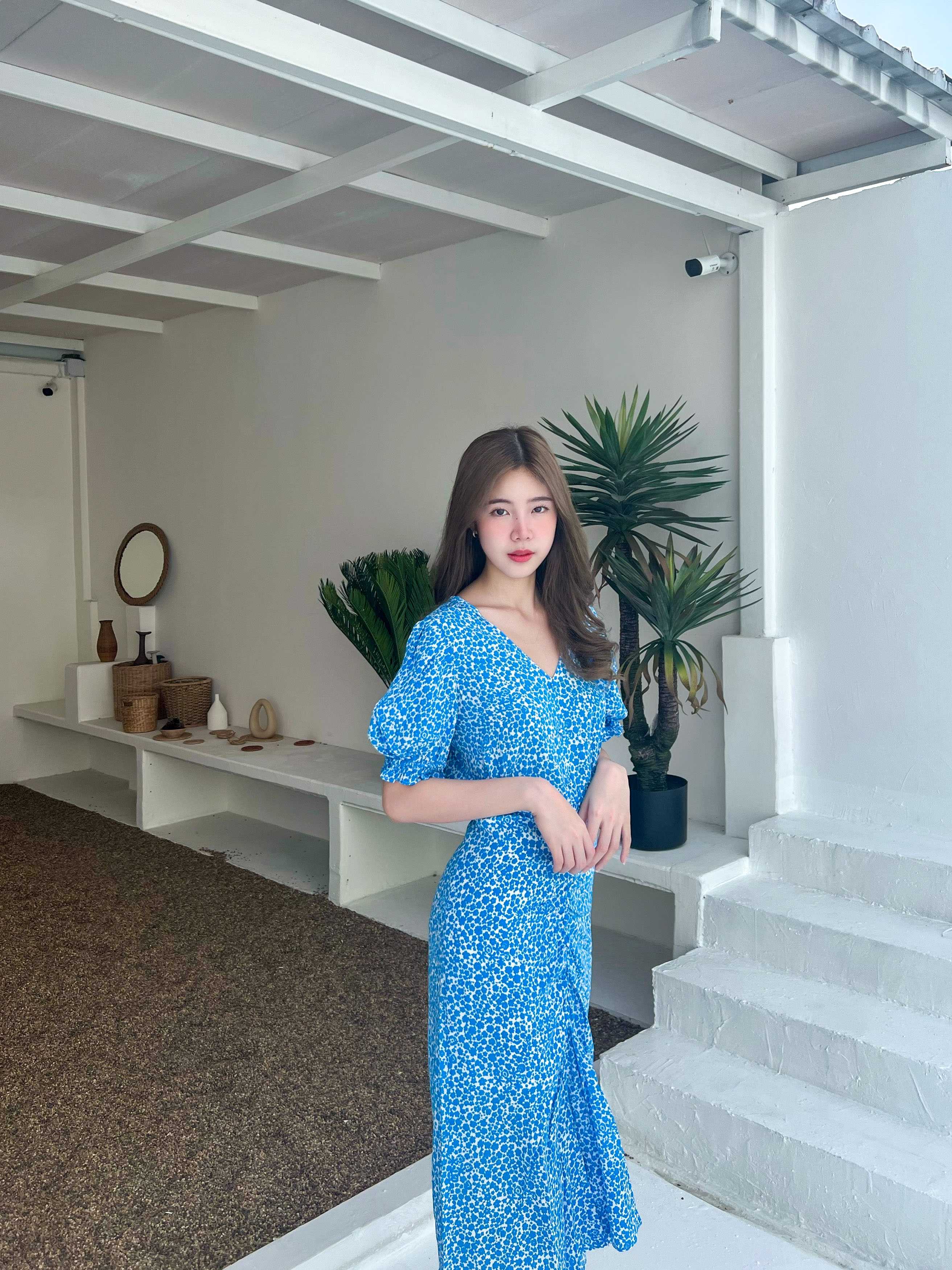 SUUBE Jelly dress-Bright blue