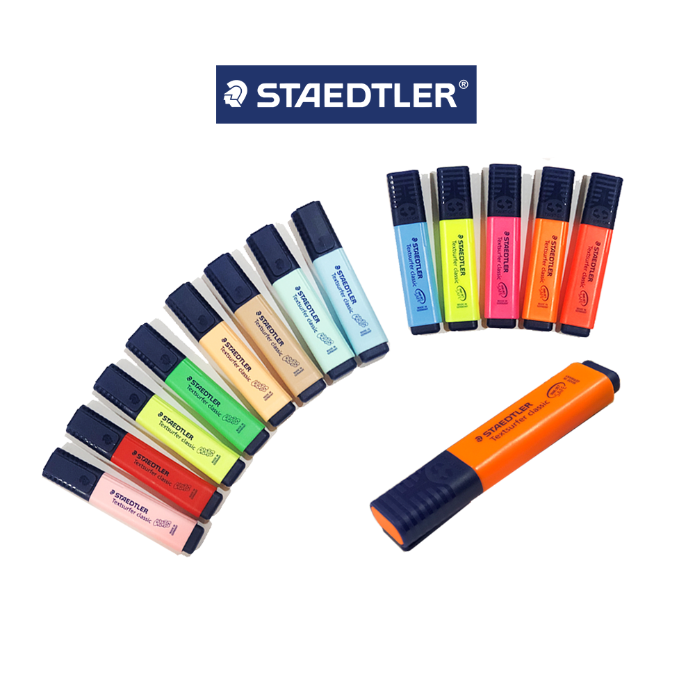 ปากกาไฮไลท์ เน้นข้อความ Highlight textsurfer ยี่ห้อ Staedtler/ 1ด้าม