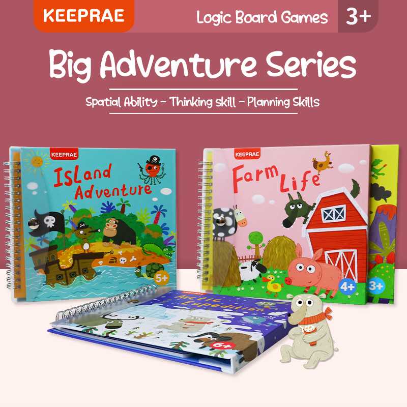 Keeprae Logic Board Games - Big Adventure Series เกมเสริมทักษะทางการคิด