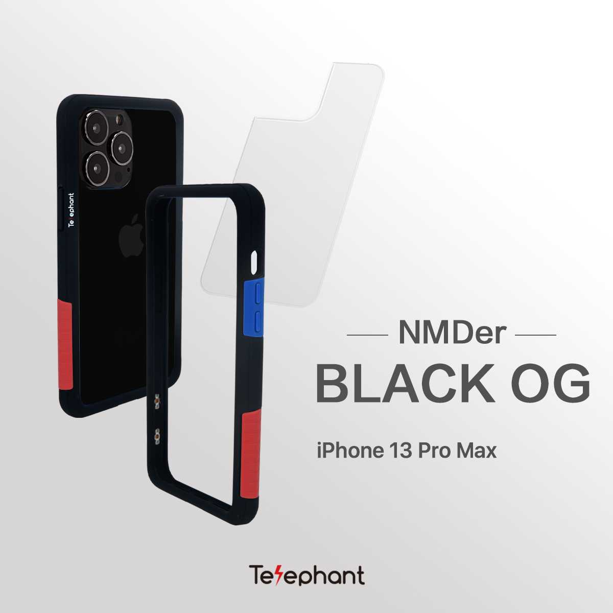 Telephant- Black OG เคสกันกระแทก สำหรับ 13promax, 13pro, 13, 13mini NMDer Style 2022