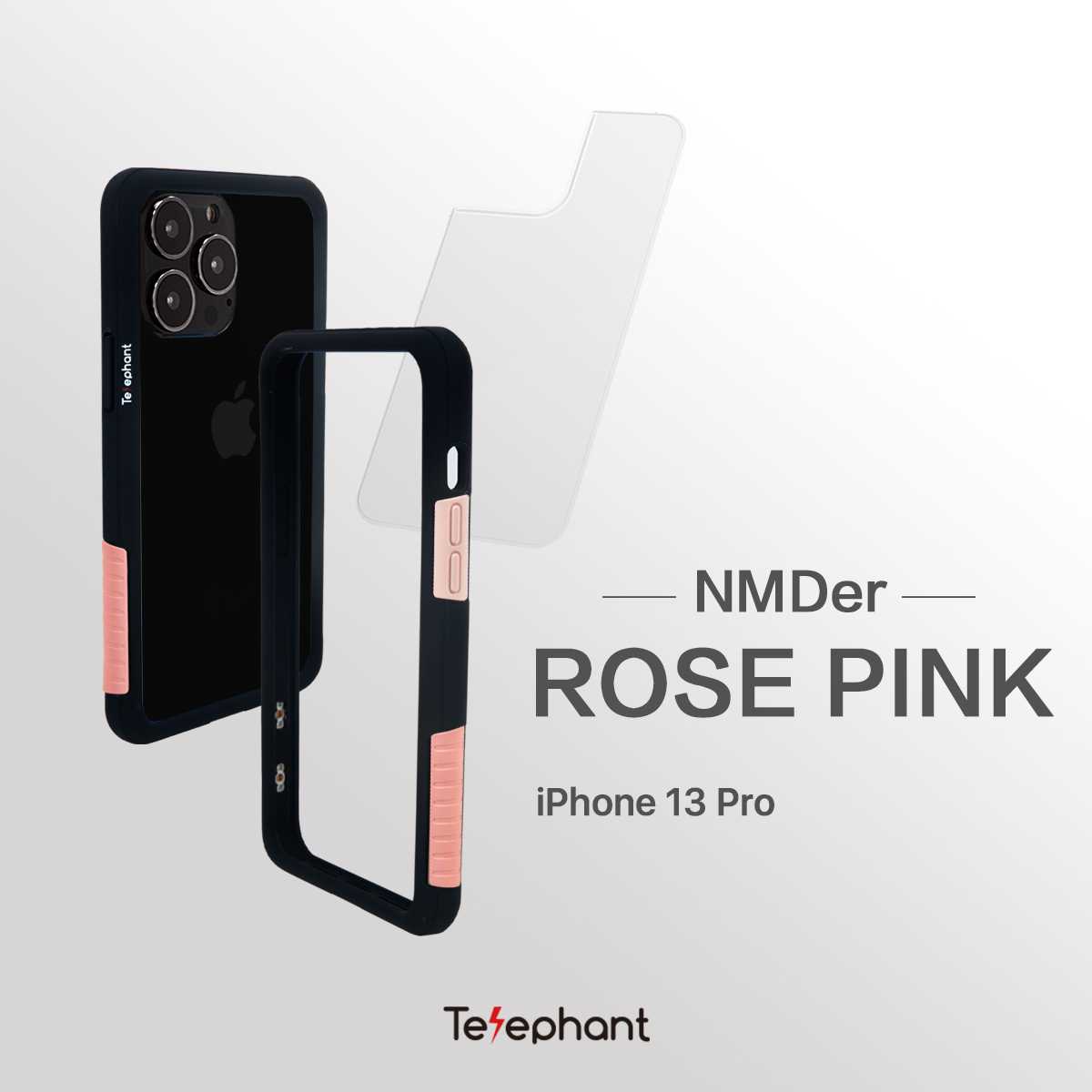 Telephant-Black Rose Pink เคสกันกระแทก สำหรับ 13promax, 13pro, 13, 13mini NMDer Style 2022
