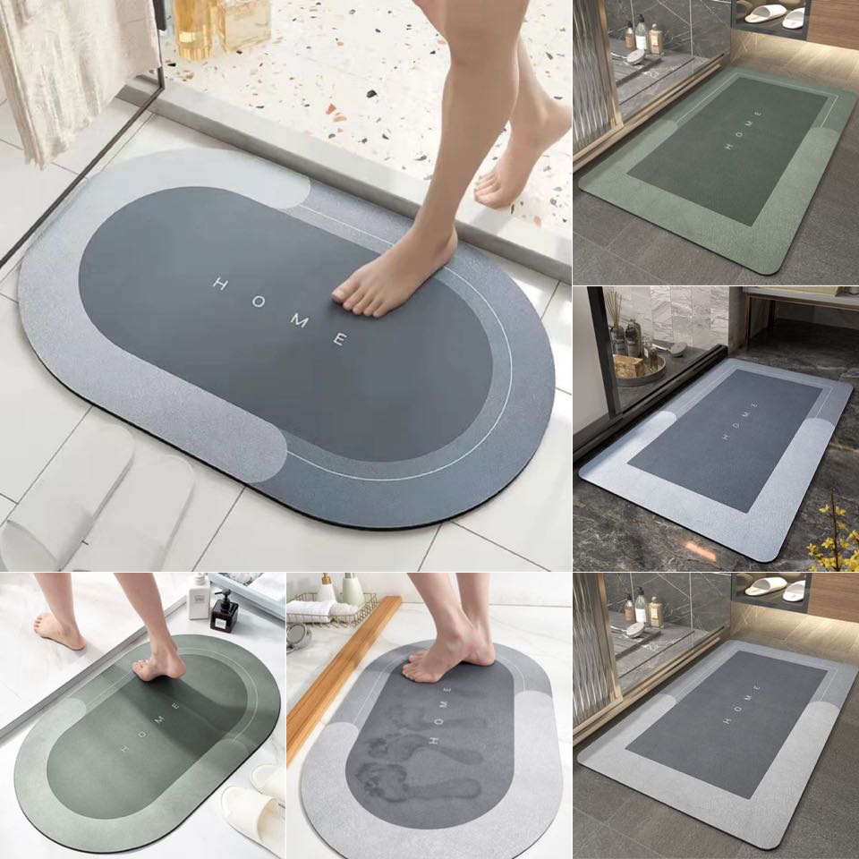 🛁 พร้อมส่ง : พรมเช็ดซิลิโคนซับน้ำ