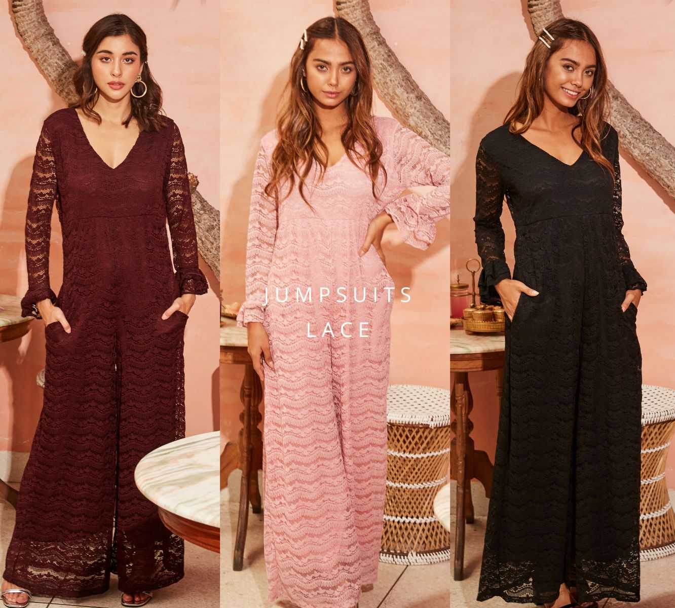 Jumpsuits Lace จั๊มพ์สูทผ้าลูกไม้