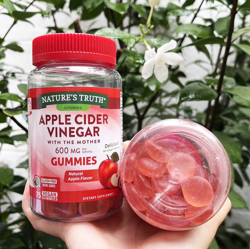 Nature's Truth Organic Apple Cider Vinegar 600mg (บรรจุ 75 gummies)