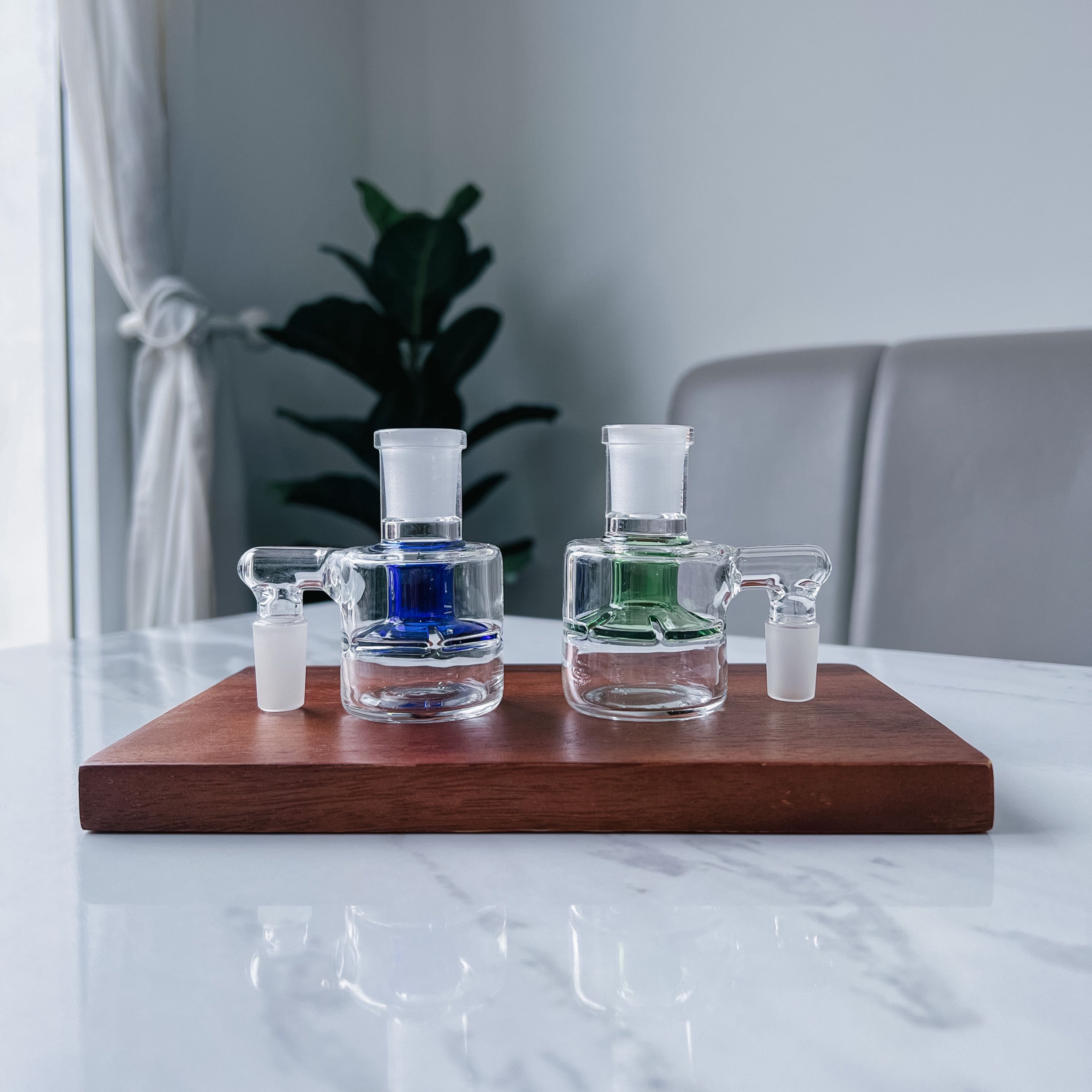 (14 mm) Color Dry Ash Catcher 90 Degree 