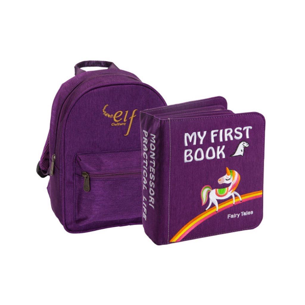 #พร้อมส่ง ￼Elf Culture : My First Book  - Fairytale Purple หนังสือผ้าเสริมพัฒนาการ (ลด20%)