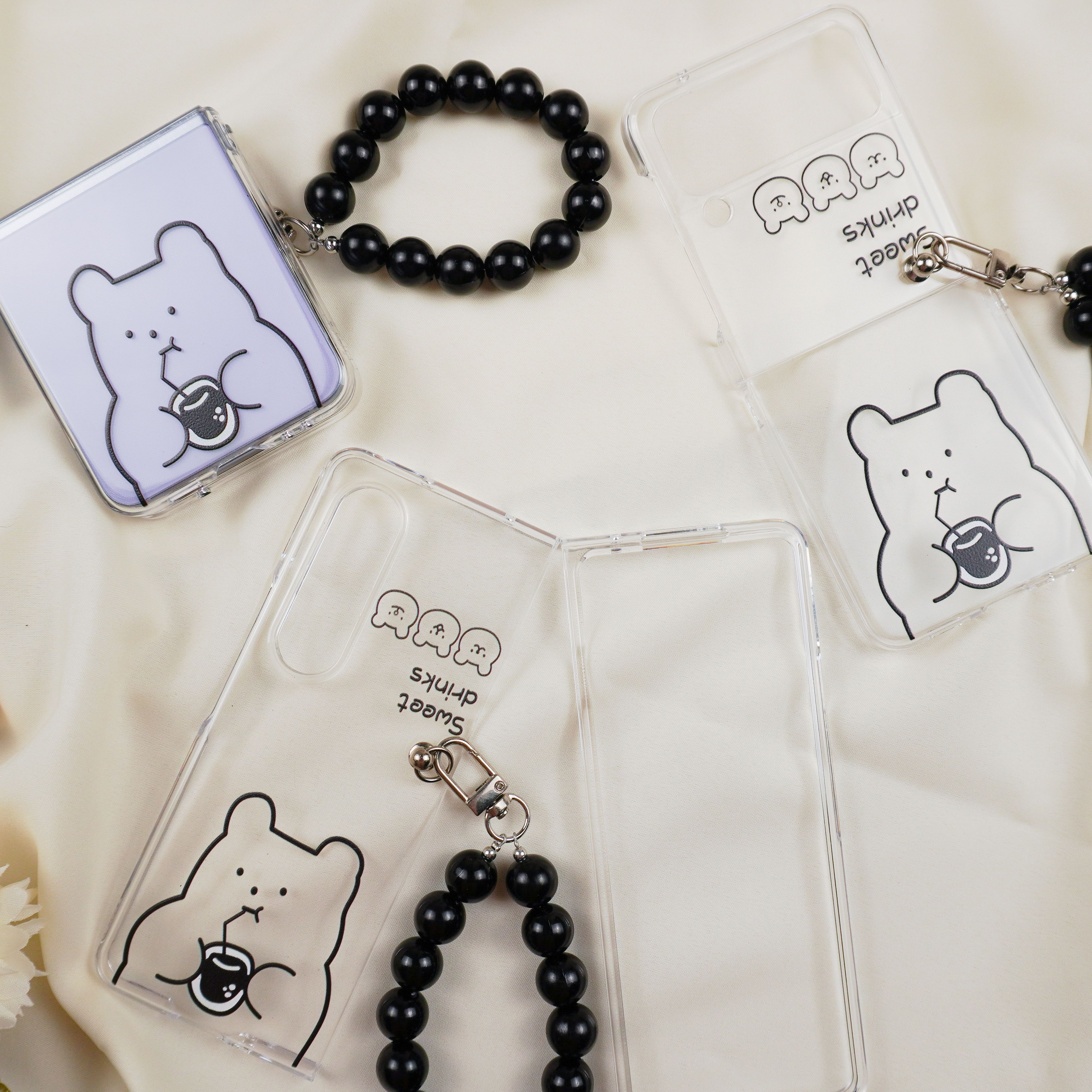Zflip 4 Zfold 4 น้องหมีดื่มชานมไข่มุก 🧋
