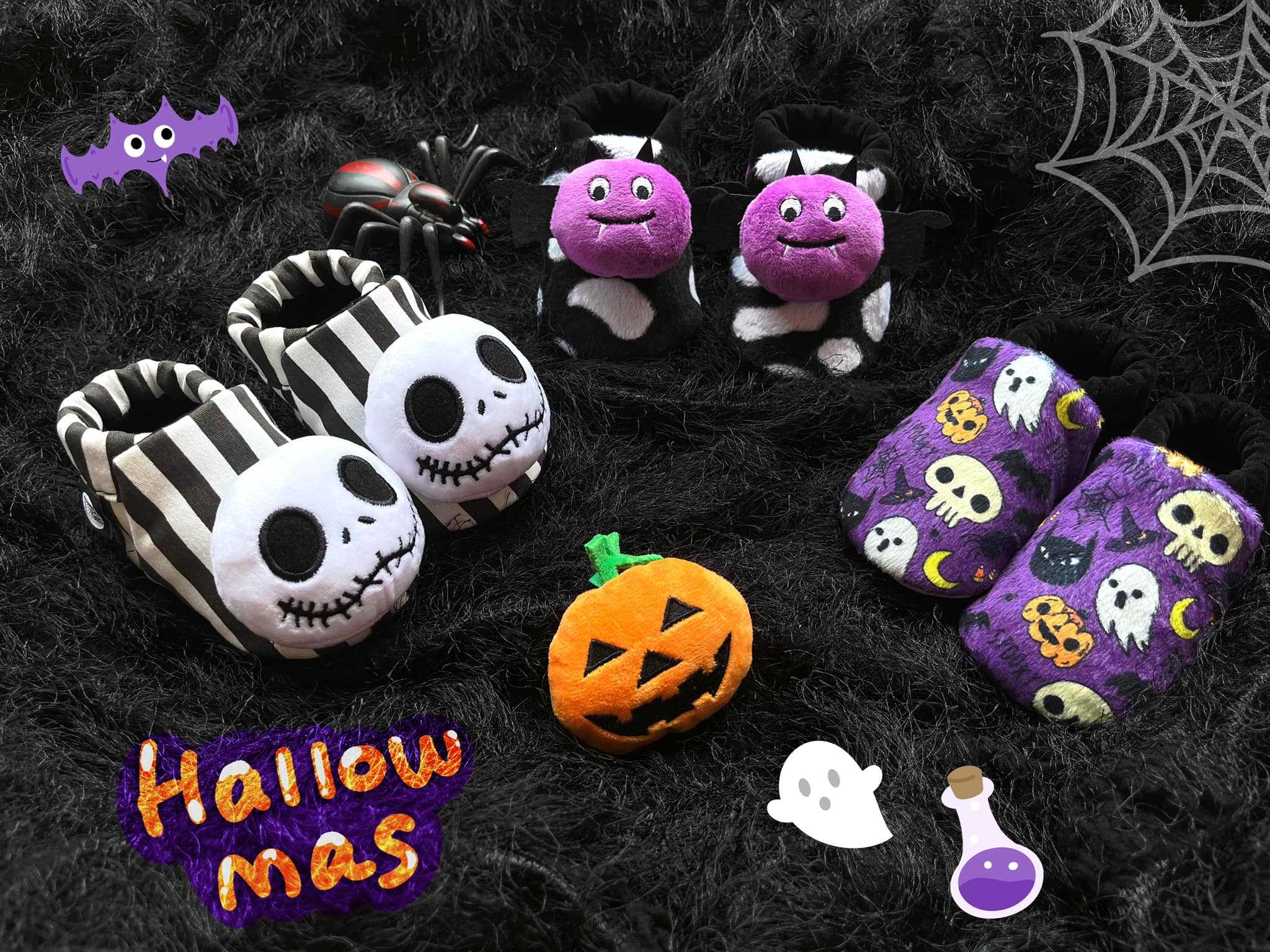 Best Seller 🎃Halloween Collection! รองเท้าผ้ากำมะหยี่ พื้นหนังสุดนุ่มสำหรับหนูน้อย 0-2 ขวบ