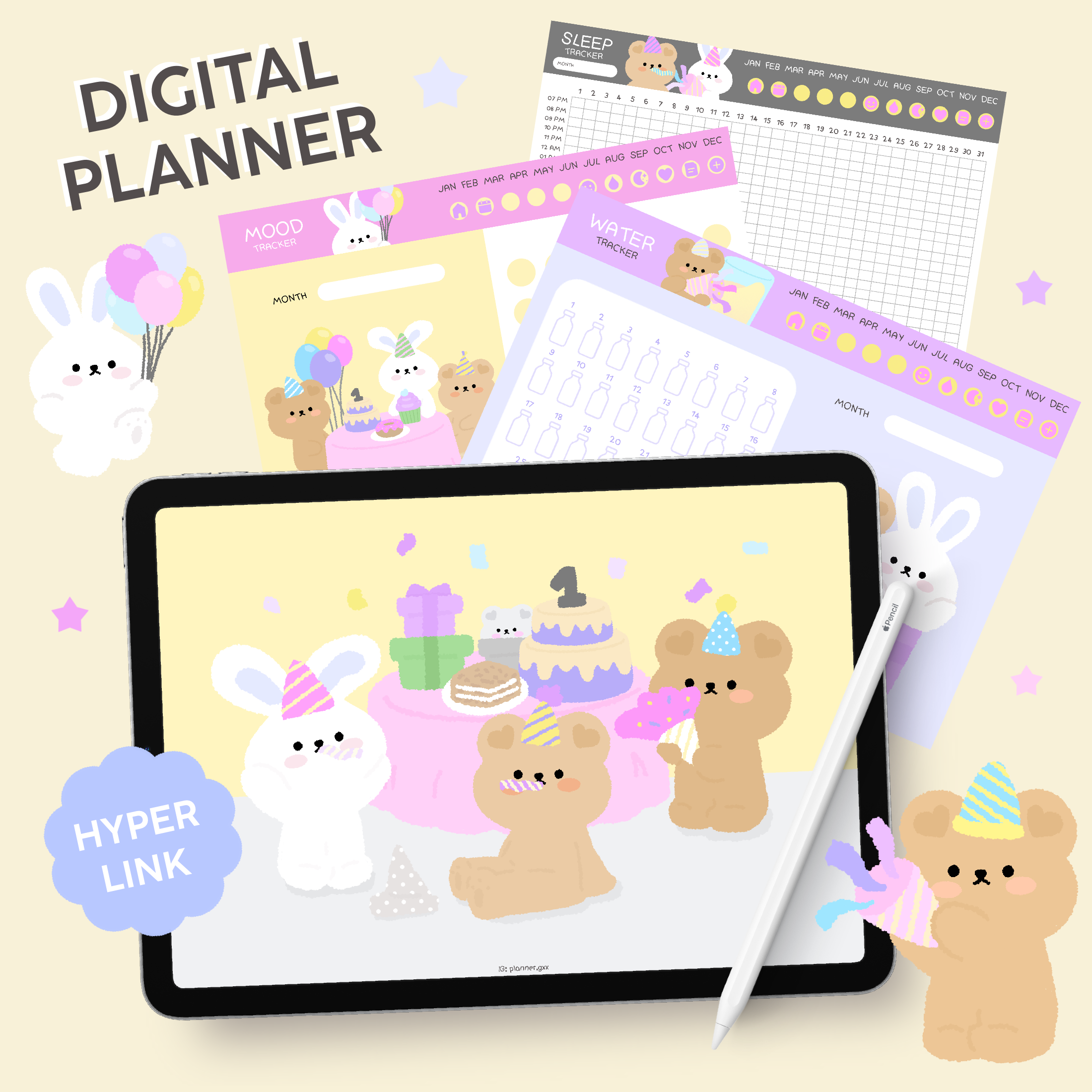[ดิจิทัล] สมุดแพลนเนอร์ - ธีม 1st Anniversary