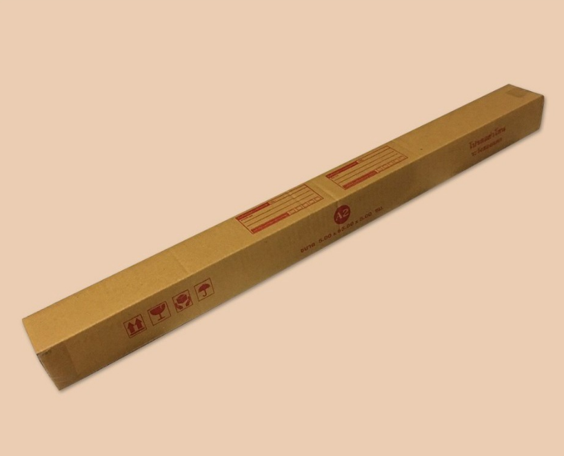 กล่องไปรษณีย์ กล่องพัสดุ เบอร์ A2 (พิมพ์ลาย) ขนาด 5X65X5 cm. จำนวน  10 ใบ