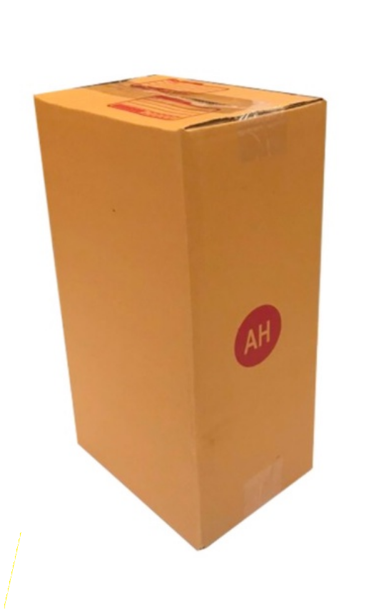 กล่องไปรษณีย์ กล่องพัสดุ เบอร์ AH (พิมพ์ลาย) ขนาด 14X20X35 cm. จำนวน  10 ใบ