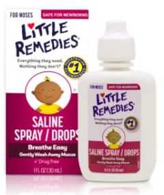 น้ำเกลือล้างจมูกสำหรับเด็กเล็ก  Little Remedies for noses นำเข้าอเมริกา