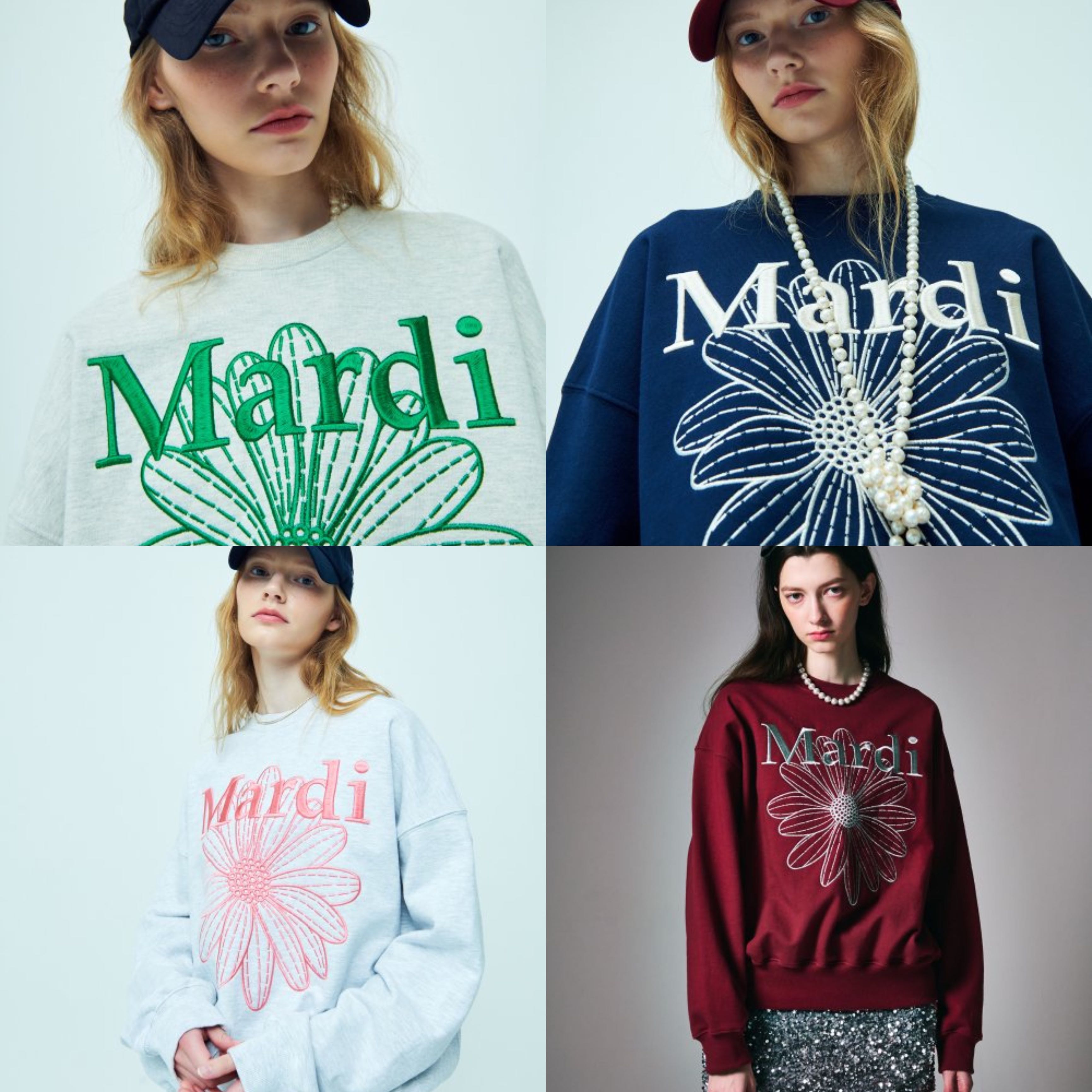 พรีออเดอร์ SWEATSHIRT FLOWERMARDI NEEDLEWORK