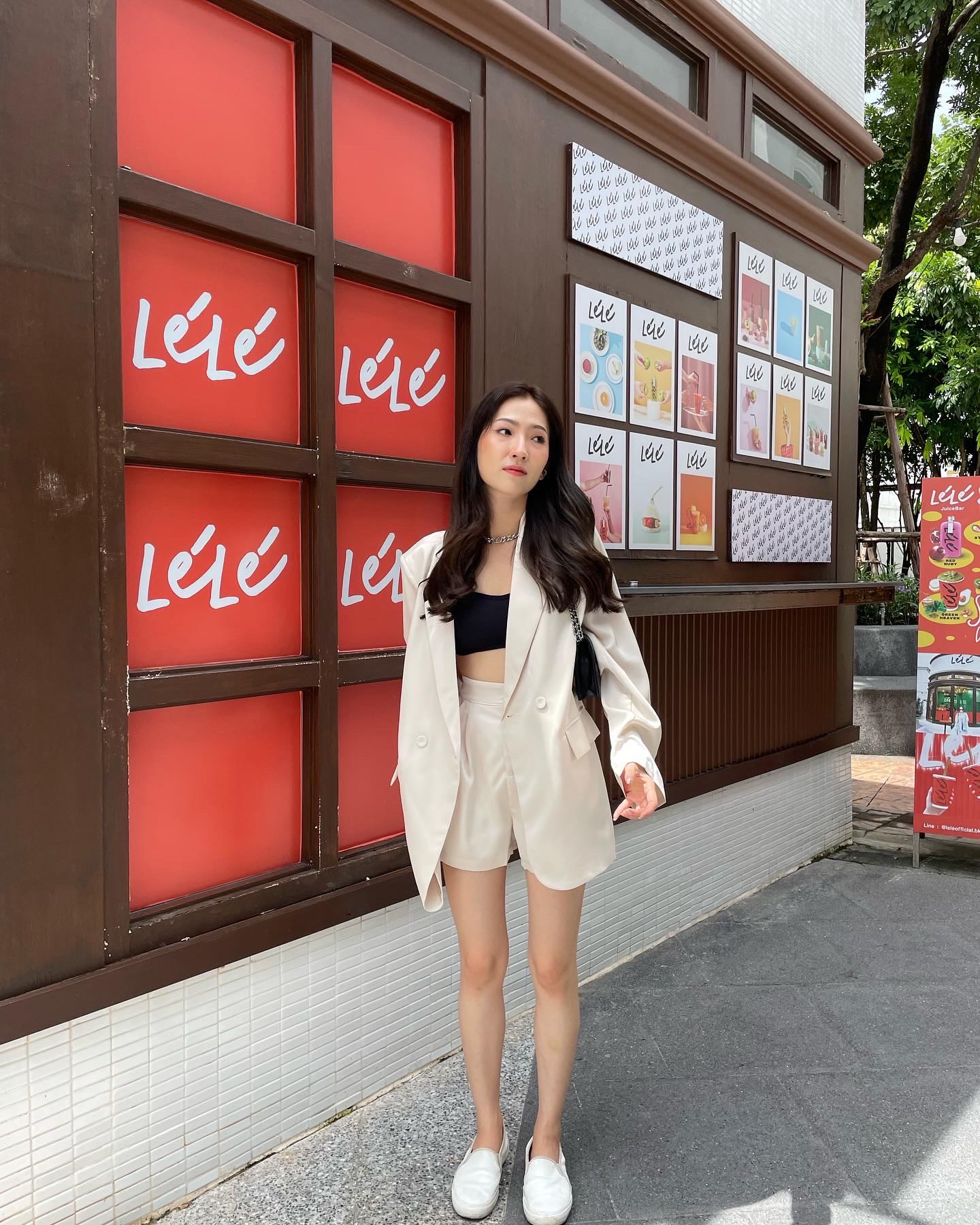 Satin blazer set - เบลเซอร์เซตซาติน