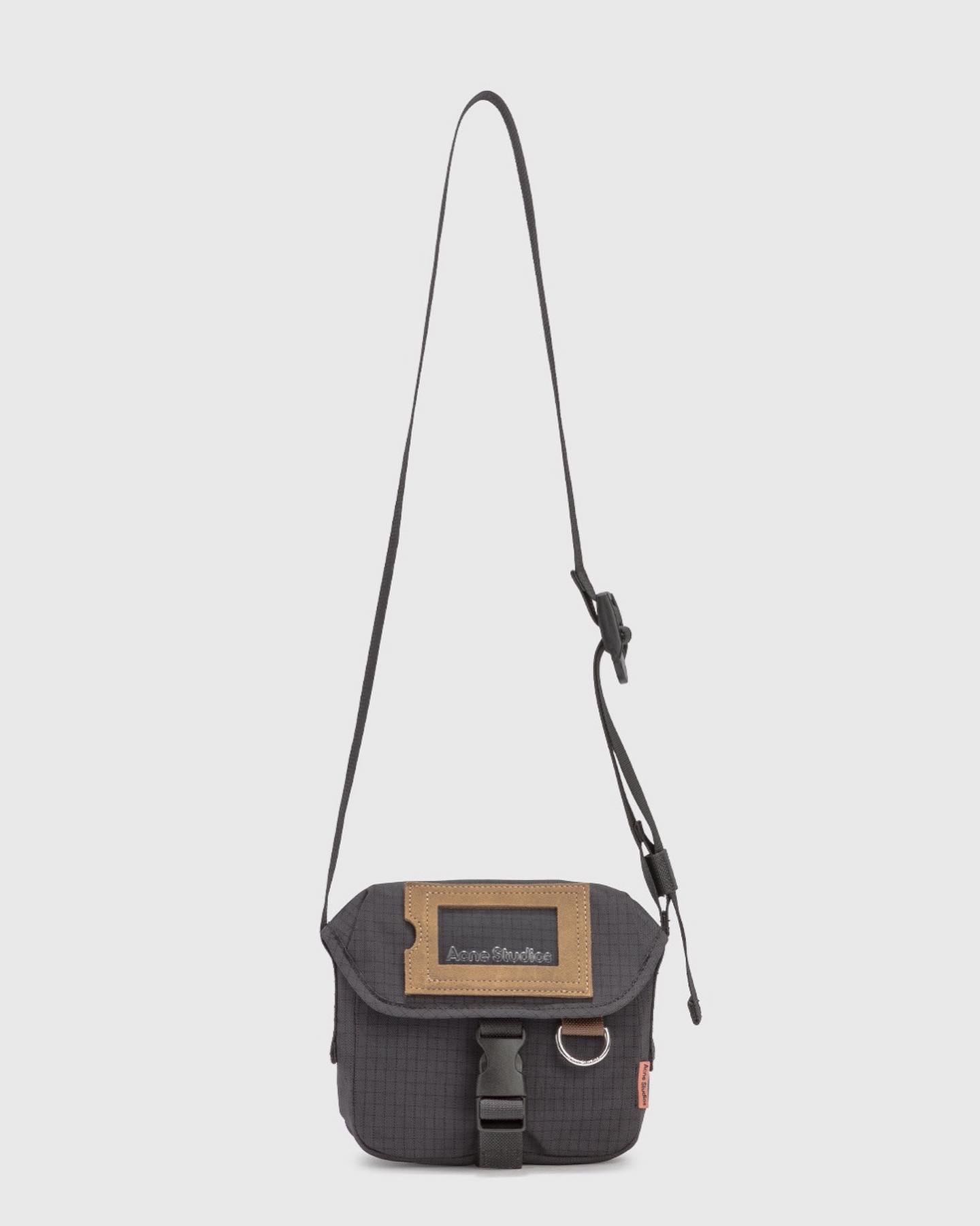 (Pre-order) Acne studios : Small nylon messenger bag (Black)