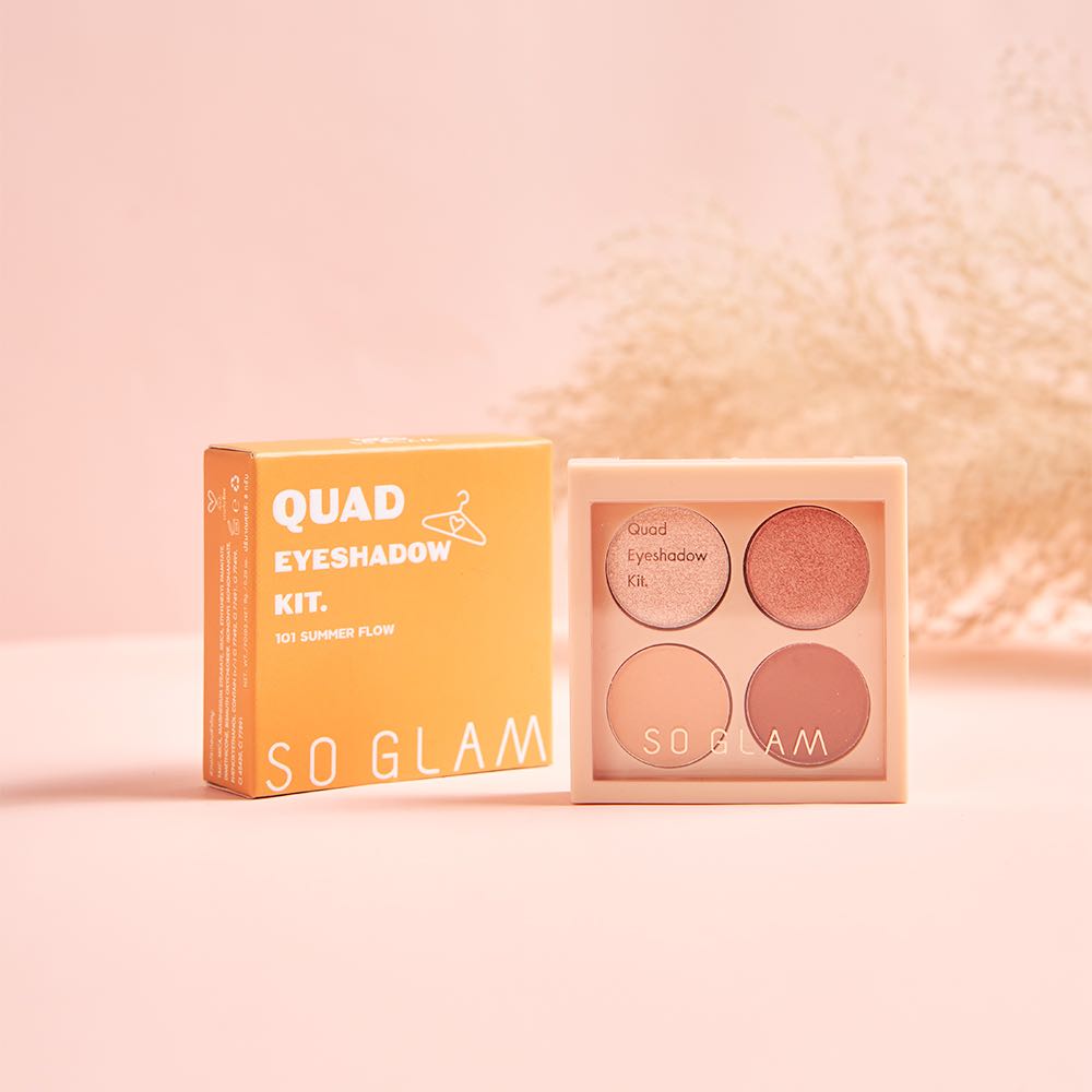 So Glam Quad Eyeshadow Kit 101 Summer Flow ควอท อายแชโดว์ คิท 101