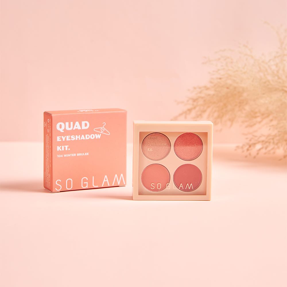 So Glam Quad Eyeshadow Kit 104 Winter Brûlée ควอท อายแชโดว์ คิท 104