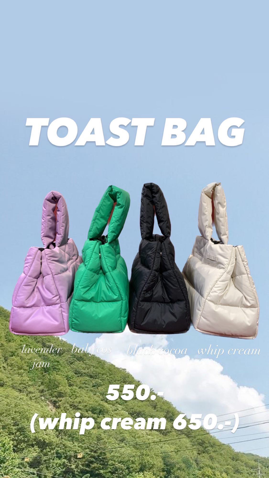 TOAST BAG - กระเป๋าคล้องแขน นุ่มฟู ☁️